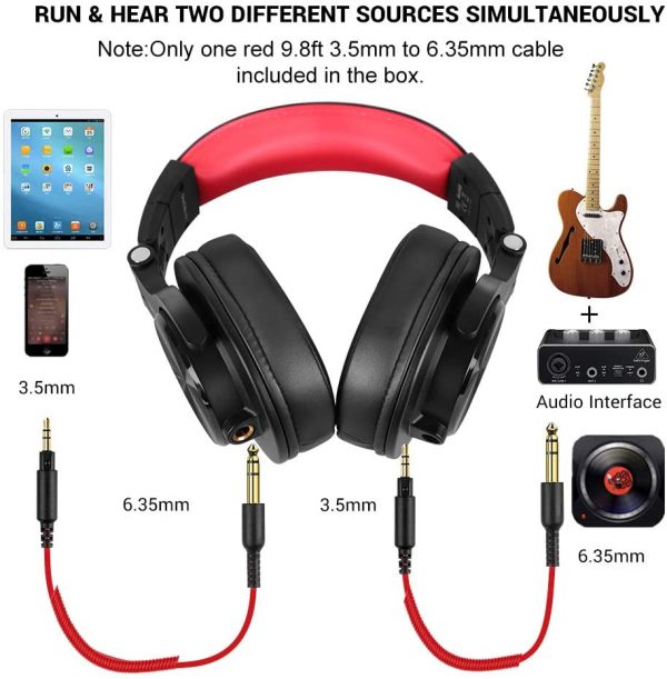 OneOdio A71 Red Headphones_1 (5)