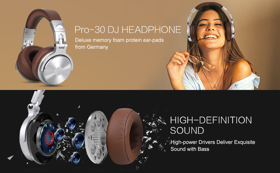 OneOdio Pro-30 koptelefoon met microfoon Studio Headphones Headset