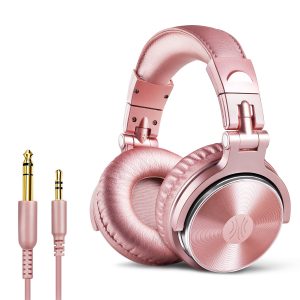 OneOdio pro-10 koptelefoon met microfoon headset DJ Studio Roze Pink